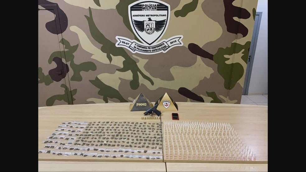 Prisão de Membro do Comando Vermelho: “Menor Tralha” é Detido com Pistola, Drogas e Bomba em Santa Luzia