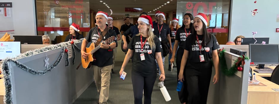 Agência Minas Gerais | Ouvidoria-Geral do Estado realiza ação especial de Natal na Cidade Administrativa