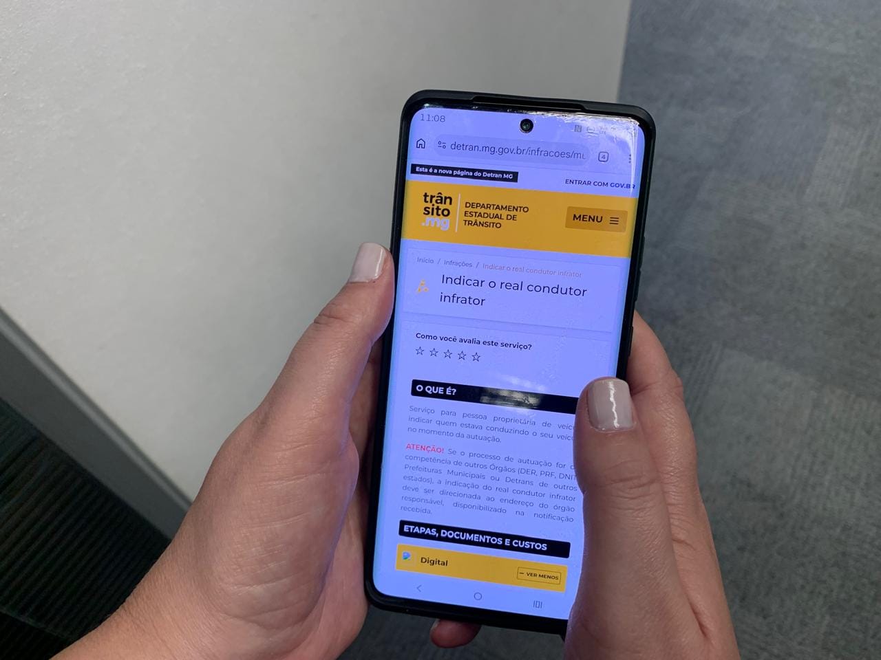 Agência Minas Gerais | Detran-MG orienta sobre serviço que permite que indicar o real infrator