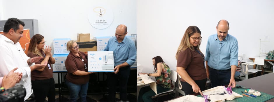 Agência Minas Gerais | Governo de Minas entrega máquinas de costura para o Programa Trajeto Moda em Poços de Caldas